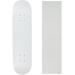 Skateboard Deck Blank Dipped White 8.25 Clear Grip