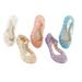 Kids Girls Crystal Jelly Sandals Princess Frozen Elsa Cosplay Party Dance Shoes