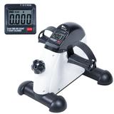 Himaly Exercise Bike Under Desk Bike Pedal Exerciser Portable Mini Trainer Bike with LCD Screen Displays White