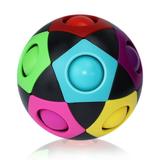 Mnycxen Magic Rainbow Ball Fidget Ball Speed 3D Puzzle Ball Educational Toys Brain Teasers For Kids Adult