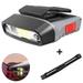 1 pcs Rechargeable Motion Sensor Cap Visor Light - COB LED Clip on Hat Light - Headlamp Flashlight with Red Light for Fishing Run