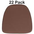 Flash Furniture Louise Fabric Chiavari Chair Cushion Brown 22 Pack (22BHBRN)