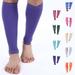 Doc Miller Calf Compression Sleeve Men and Women - 20-30mmHg Shin Splint Compression Sleeve Recover Varicose Veins Torn Calf and Pain Relief - 1 Pair Calf Sleeves Violet Color - Medium Size