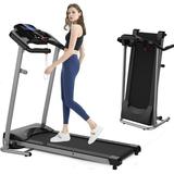 2.5HP Folding Treadmill for Home - Slim Compact Running Machine Portable Electric Treadmill Foldable Treadmill Workout Exercise for Small Apartment Home Gym Fitness Jogging Walking