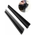 Kitchen Silicone Stove Counter Gap Cover 21 inch Long & Extra Wide Stove Gap Filler Range Strips 2pcs Between Oven and Countertop Dishwasher Dryer Easy Clean Heat Resistant Gap Guards Black