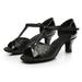 Sandals Women Women S Color Fashion Rumba Waltz Prom Ballroom Latin Dance Shoes Sandals Womens Sandals Pu Black 41