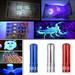 MyBeauty Portable Mini Aluminum Multifunction 9LED Flashlight Torch Light Pocket Lamp