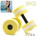 Yirtree Water Dumbbells Aquatic Exercise Dumbell Set of 2 Water Aerobic Exercise Foam Dumbbells Pool Resistance Water Fitness Equipment for Weight Loss