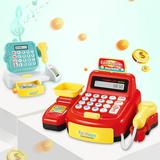 Porfeet Electronic Children Pretend Play Simulation Supermarket Cash Register Game Toy C