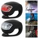 AoHao 2pcs Silicone Bicycle Lights LED Bike Light Waterproof Bicycle Front Rear Light 3 Switching Modes Bicycle Lights Frog LED Bike Headlight Bike Taillight Safety LED Bike Lamps for Road Bike MTB