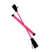 Z-Stix Professional Juggling Flower Sticks/Devil Sticks and 2 Hand Sticks High Quality Beginner Friendly - Neon Series (Kids Neon Pink)