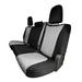 FH Group Neoprene Waterproof Custom Fit Car Seat Covers for 2019-2023 Chevrolet Silverado BASE 1500 2500HD 3500HD WT | CUSTOM | LT Rear Set Gray