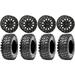 System 3 SB-6 15 Wheels Black (5+2) 30 Rampage Tires Sportsman RZR Ranger