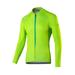 Santic Striped Mens Cycling Jersey Long Sleeve Bicycle Shirt Bike Jersey for Cyclist Green L