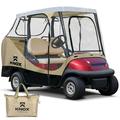 NEH 2 Person Golf Cart Enclosure 55 Short Roof 600D Portable Transparent Driving Golf Cart Cover Storage Golf Cart Accessories Compatible with EZGO TXT/RXV Yamaha Club Car DS Precedent