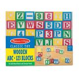 Wooden ABC/123 Block Set 50 Pieces | Bundle of 10 Each