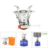 EQWLJWE Ultralight Portable Outdoor Backpacking Camping Stove with Piezo Ignition Camping and Hiking Supplies Holiday Clearance