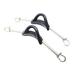 Scuba Choice Diving Stainless Steel Black Spring Fin Straps Screw Locked Style - Pair Large