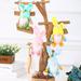 Mortilo A Set(4Pcs) Ornaments Doll Decoration Ornaments Rabbit Decoration Easter Doll Plush Toy