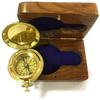 Nautical Brass Push Button Compass Marine Pocket Compass