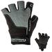 Contraband Black Label 5120 Pro Series Amara Leather Lifting Gloves w/Jar Grip Palm- Durable Light - Medium Padded Amara Leather Gym Gloves - Perfect Classic Lifting Gloves (Pair) (Gray X-Large)