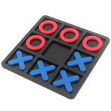 Education Crosses indoor -Tac-Toe Kids Games And Children Noughts Playing Noughts Board Education Educational Toys for 1 Year Old Wood Black