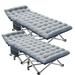 NAIZEA Folding Bed for Adult Portable Camping Bed Folding Sleeping Bed camping cot with Mattress and Carrying Bag