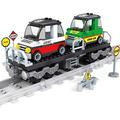 Car Transport Toy Train Building Blocks Toy Bricks Set | General Jim s Toys | Compatible with Lego Cobi Wange Sembo and all major brick building brands.