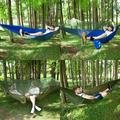Camping Hammock Portable Lightweight Double Automatic Quick-opening Tent-type Outdoor Travel Nylon with Mosquito Net For Backpack Trekking