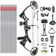 Archery Compound Bow Hunting Bow Archery Set Compound Bow Set for Youth Beginner Adults Compound Bow and Arrow 19 -30 Draw Length 19-70Lbs Draw Weight 320fps IBO