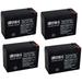 12V 10AH Replacement Battery for Mongoose M250 Scooter Battery - 4 Pack