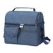 Portable Double Layer Insulated Cooler Bag Lunch Bag Tote for Camping BBQ Picnic Outdoor Activities