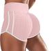 Abcnature Plus Size Shorts Womens Athletic Shorts Women Basic Slip Bike Shorts Compression Workout Leggings Yoga Shorts Comfy Beach Shorts Yoga Pants Cycling Sport Shorts Pink M