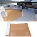 Fichiouy EVA Foam Teak Sheet Mat Self-Adhesive Yacht Boat Flooring Decking Pad 240x90cm