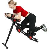 Ab Machine Coaster Abdominal Folding Crunch Trainer Exercise for Home Gym Core Workout Equipment