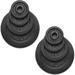 Yes4All 1.15 inch Cast Iron Weight Plates Set for Dumbbells Standard Dumbbell Plates Set (1.25 + 2.5 + 5 + 10) lbs - Pair