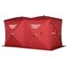 Outsunny 8 People Ice Fishing Shelter Pop-up Ice Fishing Tent Red