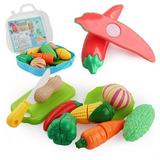 Kids Cutting Play Vegetables or Fruit Set for Kidsï¼ŒPretend Play Kitchen Toysï¼ŒSuitcase Packaging for Easy Storage and Portability - Chili Set