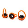 Rubber American Billiard Cue Hanger Straightening Wall Mount Holder Orange 3 Pcs