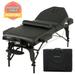 Professiona 4 Pad Portable Reiki Portable Massage Table W/ 77 Long Solid Bedframe