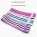 Hmount Deeroll 3PCS Fitness Anti-slip Circle Hip Resistance Bands Sport Exercises Braided Elastic Band Yoga Rubber Bands Home Workout Equipment(Pink+Purple+Green)