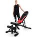 Vanswe Adjustable Weight Benches Maximum Weight 800 lbs Strength Training Workout Bench