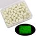 OROOTL Glow Beads Fishing Saltwater 100pcs Hard Plastic Luminous Fishing Beads Green Oval Egg Bead Lures Sea Fishing Tool