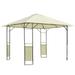 Outsunny 10 x 10 Modern Outdoor Gazebo Canopy with Weather Resistant Roof