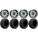 Fairway Alloys Rebel Golf Wheels 14 23x10-14 X-Trail Tires E-Z-GO & Club Car