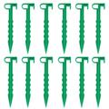 Frcolor 20pcs Plastic Novel Tent Stake Tent Awning Fixed Pegs Useful Tents Nail Accessory Durable Tent Nails for Outdoor Camping Garden (10Pcs 14cm Stakes)