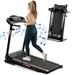 2.5HP Folding Treadmill with Incline Electric Treadmill with Bluetooth Speakers LCD Display 0.5-8.5 MPH Electric Running Machine Home Office Gym Portable Treadmill TE693