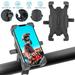 EEEkit Adjustable 360 Â° Universal Bike Bicycle Motorcycle Handlebar Mount Holder Fit for 4.7â€� to 7â€� Smartphone Bike Cellphone Holder Cradle with Auto Lock Button