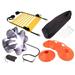 Toma Adults Track Field Training Resistance Drag Parachute Agility Ladder Sign Discs Set Basketball Running Chute Kit Fitness