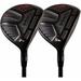 XL Big & Tall Senior Men s (+2 Longer Than Standard Length) Majek K-Series Fairway 3 5 Wood Set Golf Clubs Right Handed Senior Flex with Men s Senior Size Black Pro Velvet Grips